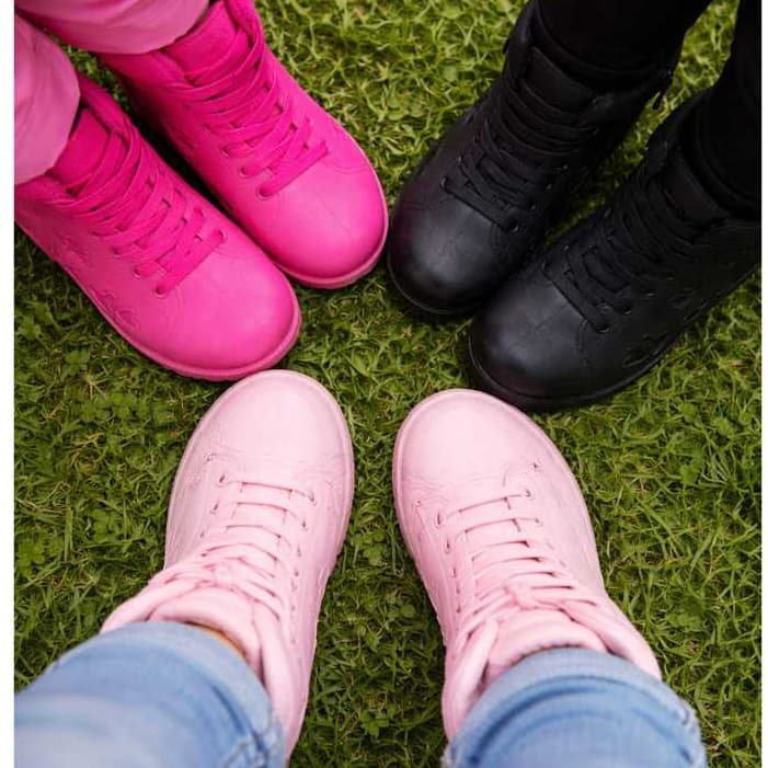 Botinha Feminina Infantil |  Estilo Coturno | Confortavel e IMPERMEÁVEL | Preto, Rosa Pink e Rosa Claro | Tam. 26 ao 33