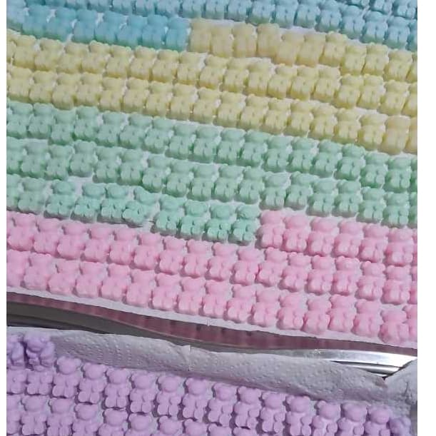 100 Mini Sabonetes Ursinho para Lembrancinhas - Lumière Petit. Maternidade, Aniversario, Chá de Bebê, Festas Infantis.