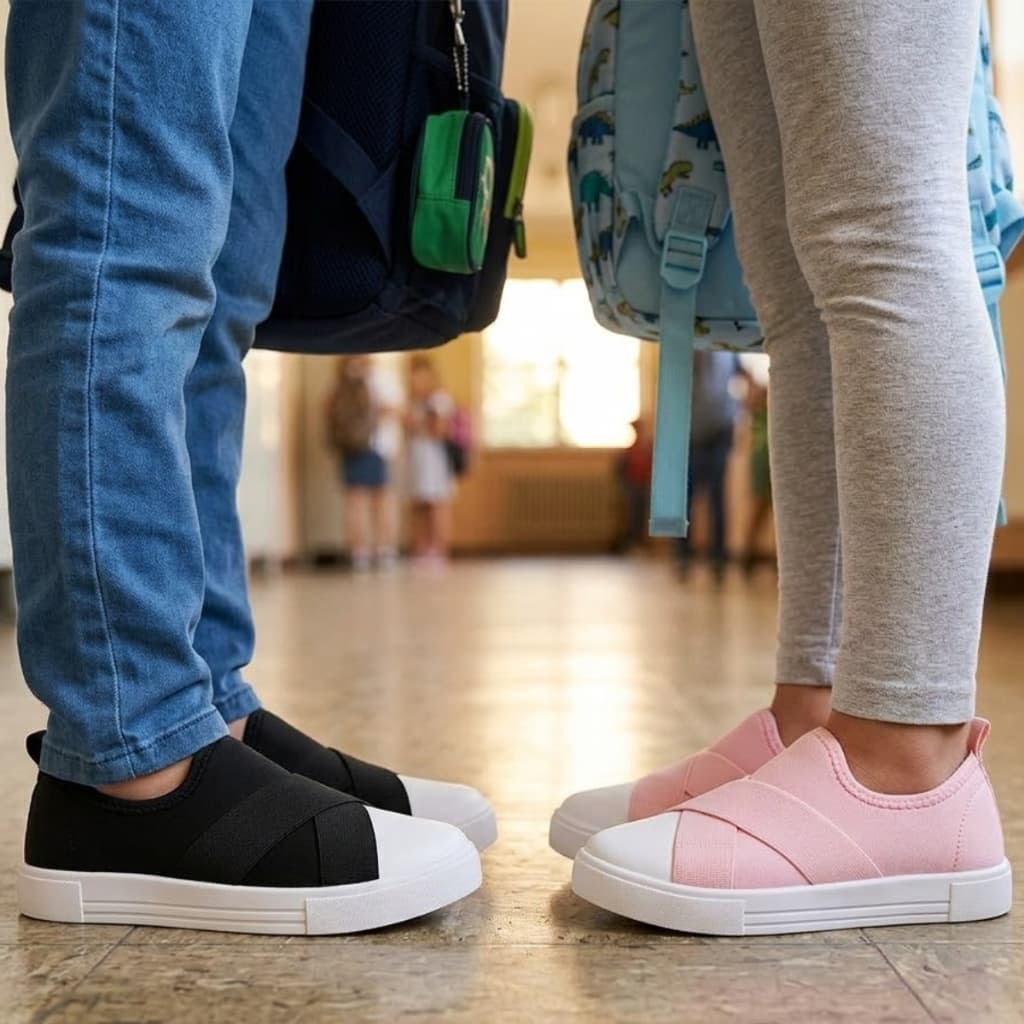 Tênis Infantil Calce Fácil Slip On Menino Menina Escolar Original Lançamento Promoção Envio Imediato