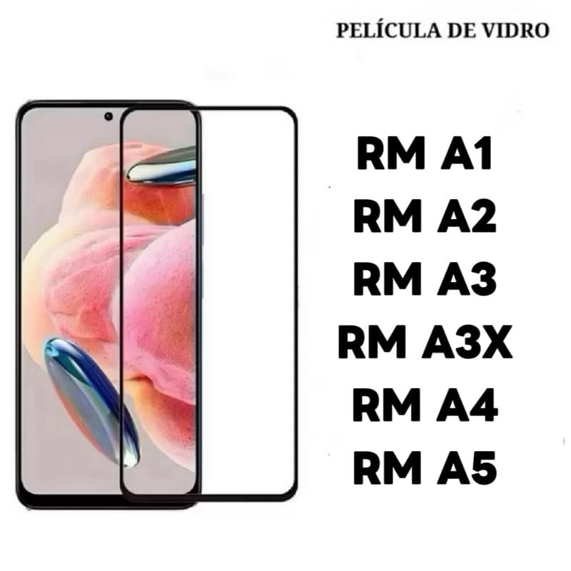 Kit 3Pcs/5Pcs Película De Vidro Temperado 3D Para Xiaomi Redmi A5 A4 A3 A3x A2 A1 Plus A3 Pro