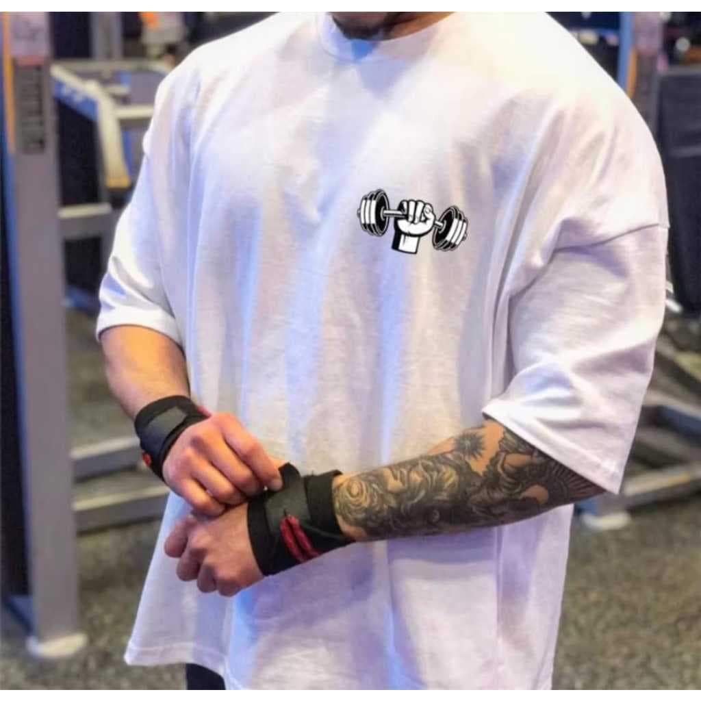 Blusa de Academia Masculina T-shirt Conforto 100% Algodão Camiseta Unissex Treino