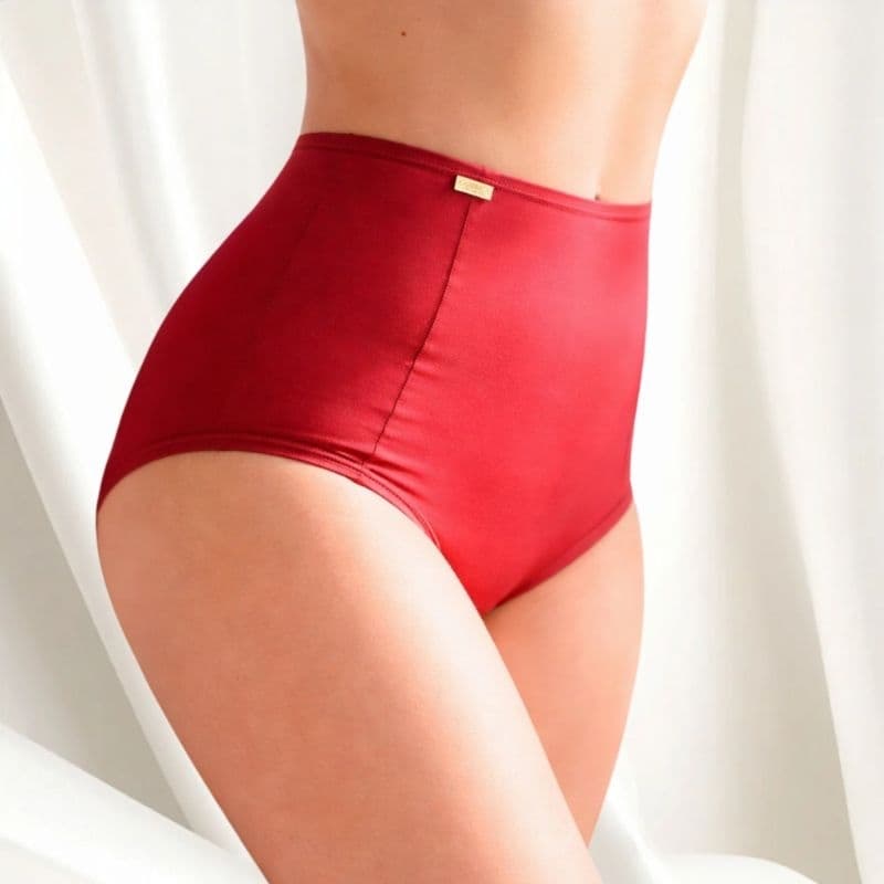 Kit Calcinha Feminina Frente Dupla Modeladora Zero Barriga Sustentação Cintura Alta