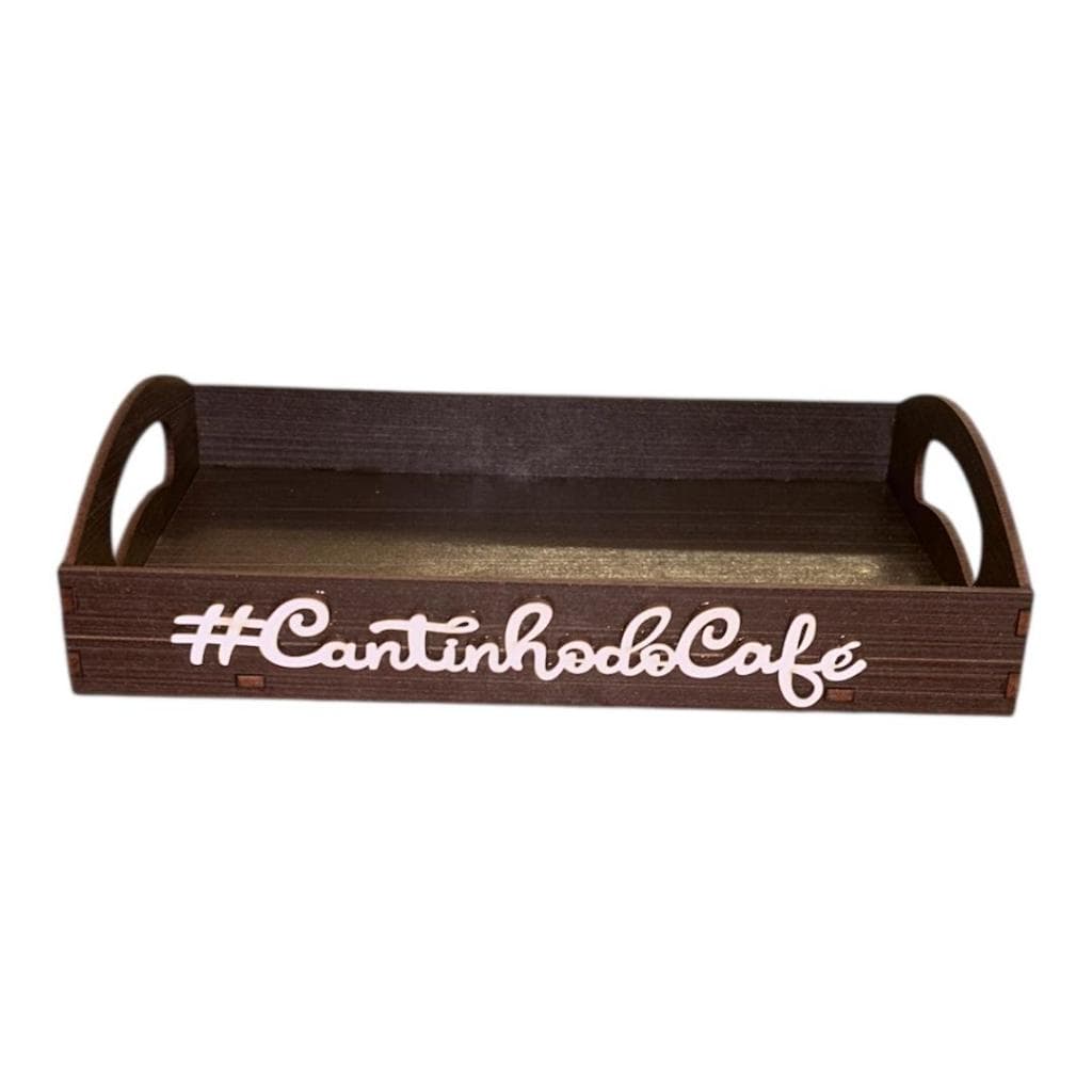 bandeja Marrom MDF 20x14x05