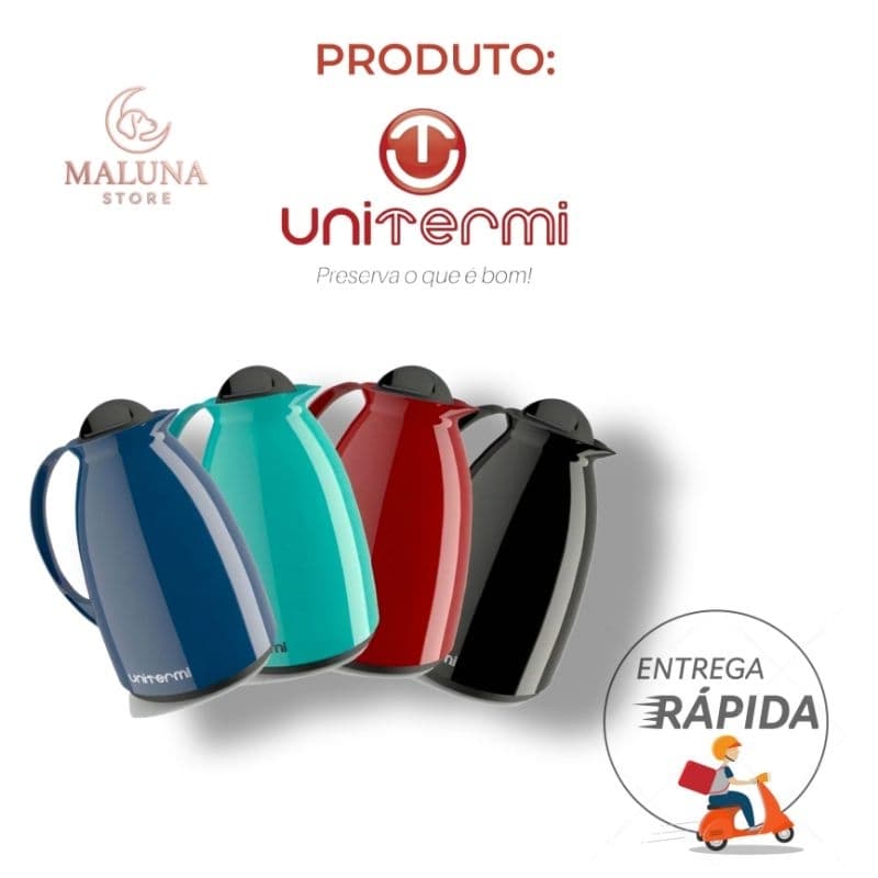 Garrafa Térmica Florença Unitermi 650ml – Elegância e Praticidade para o seu Café