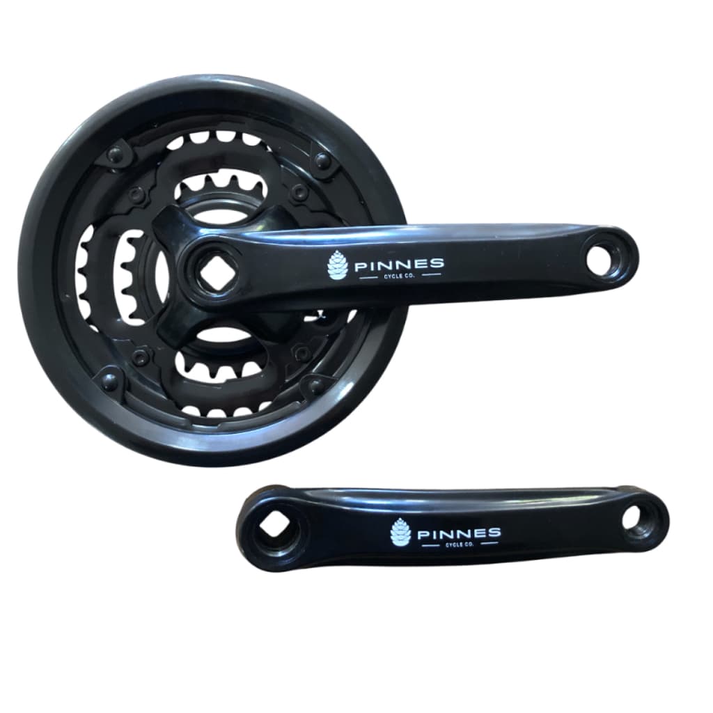 Pedivela Bicicleta Bike Pinnes Triplo Recapado Preto 24-34-42 170mm