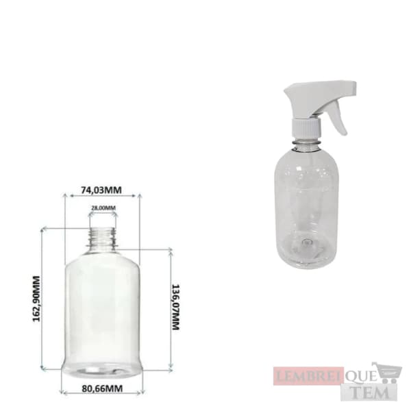 Borrifador Spray 500ml Profissional – Pulverizador para Água e Soluções com Regulagem de Jato