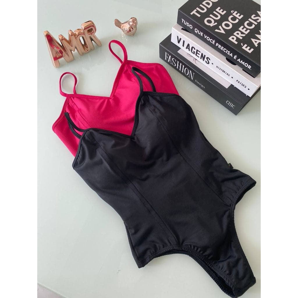 KIT2 Body Maiô Alcinha Com Bojo forro Alfaiataria em Suplex Premium Tecido Grossinho e Macio Confortável e Versátil