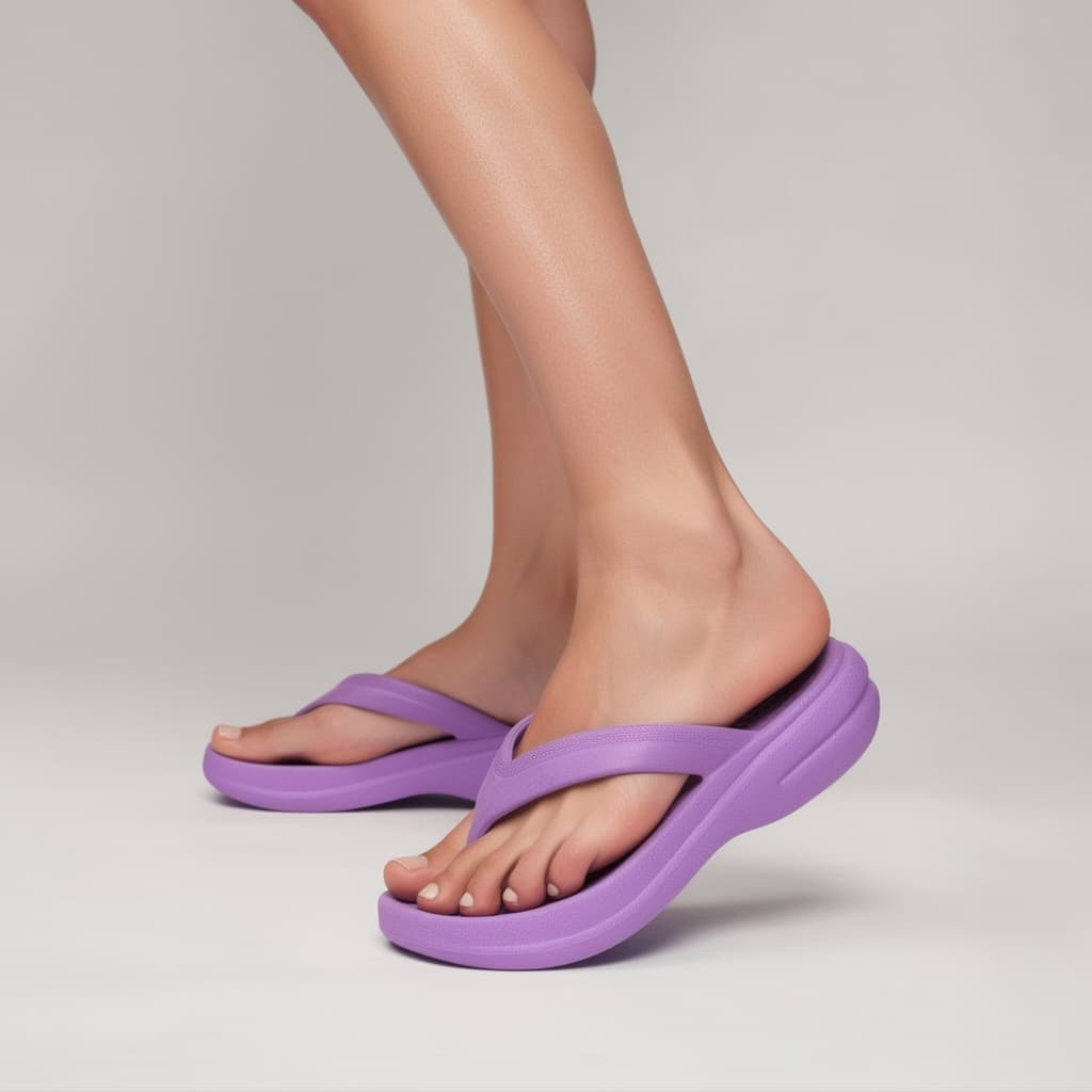 Chinelo Feminino Leve e Confortável com Tamanco Ortopédico para Promoção