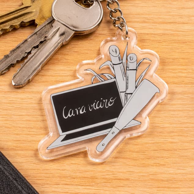 Chaveiros Personalizados Brinde Lembrancinha Acrílico 3mm Cristal com Impressão UV Argola Empresas Kit 50