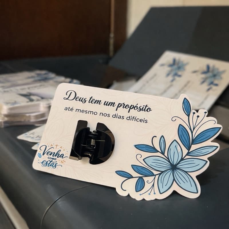 kit 24 Tags para mini presilha de cabelo Dia das Mães Clientes mimo Perdonalizado ( Não acompanhaa Presilha)