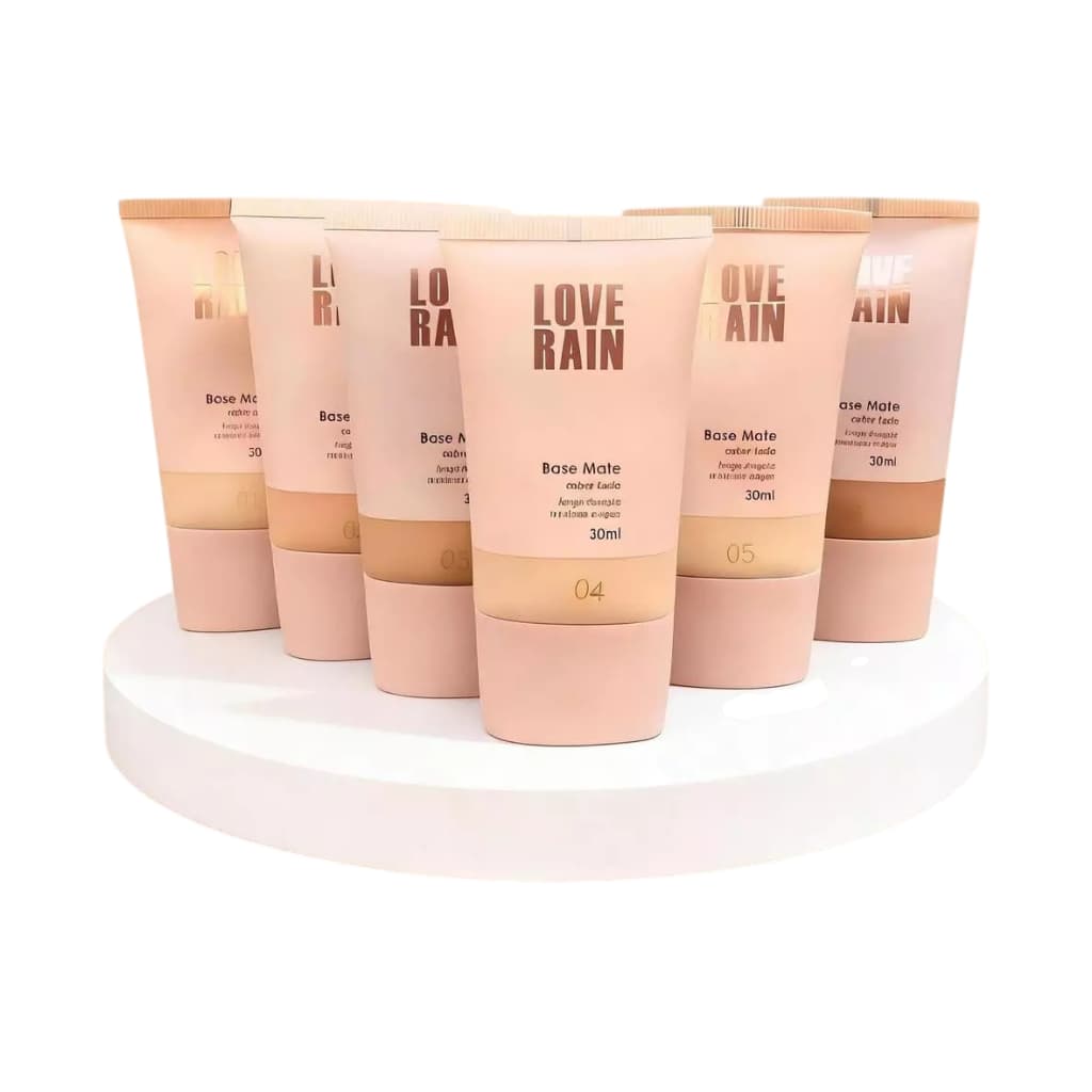 Base Líquida Matte de Alta Cobertura Love Rain - 30ml