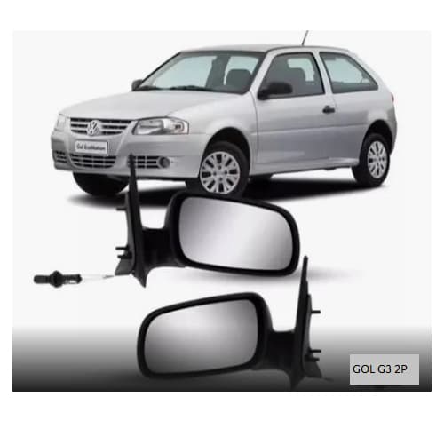 Retrovisor Gol G3 G4 1999 a 2014 – 2 Portas com Controle Interno