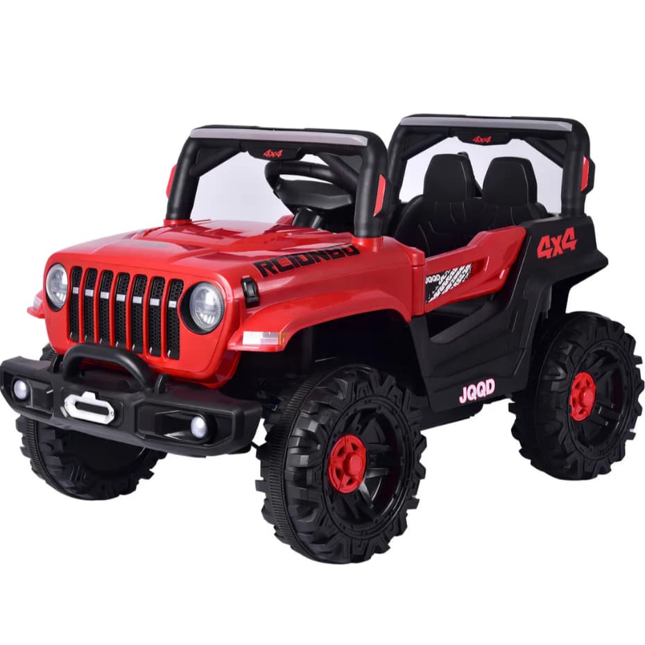 Mini Carro Elétrico Infantil Quadriciclo com Controle Remoto e Acelerador Jipe Esportivo 12v Zippy
