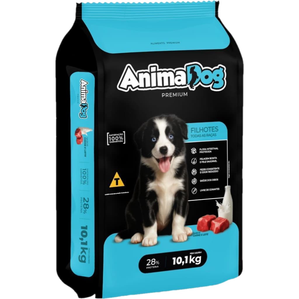 Ração Cachorro Filhotes 10kg Premium Sabor Carne AnimaDog 28% De Proteina