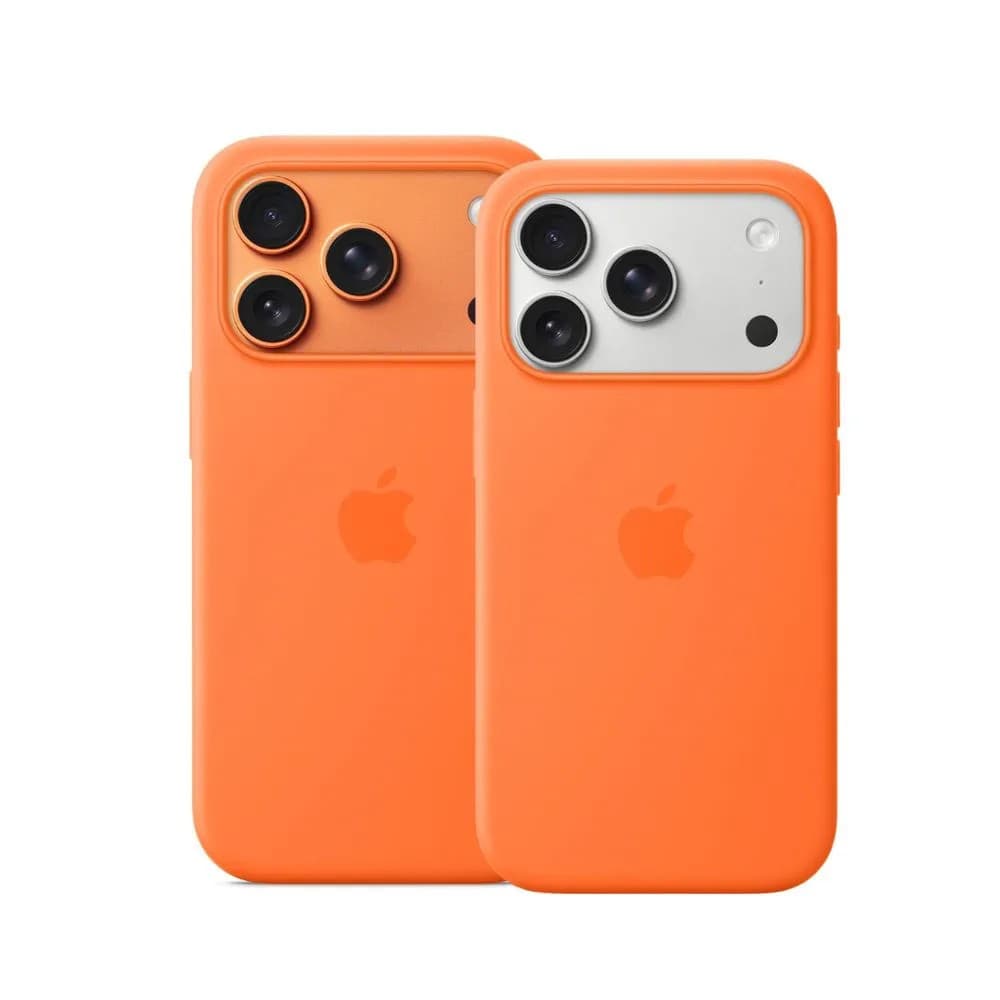Case Capinha iPhone 17 Capa Silicone Soft Touch – Interior Aveludado Laranja