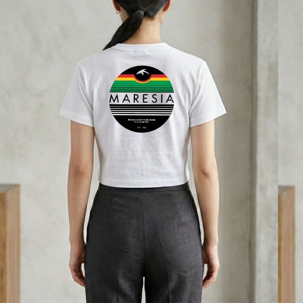 Cropped Blusinha Feminina Maresia Círculo Clássico 100% Algodão Moda Praia e Academia