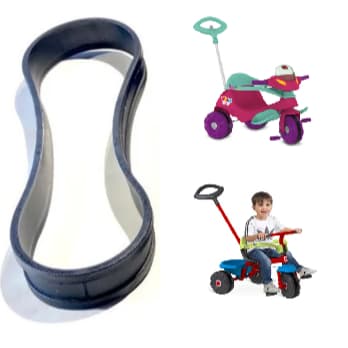 Borracha Anti Derrapante VeloBaby Smart Plus Brinquedos Bandeirante Velotrol Triciclo Infantil Anel