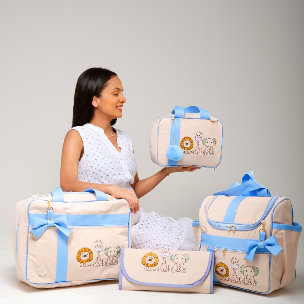 Bolsa Maternidade Maternidade Personalizada Safari Menino