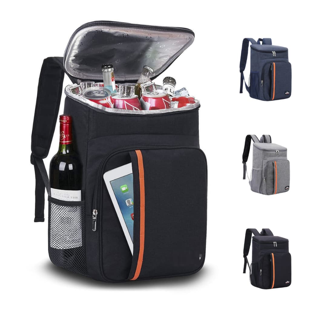 Mochila Térmica Impermeável Grande Capacidade Cooler Portátil Piquenique Quente Frio 23L Resistente Multi Funções