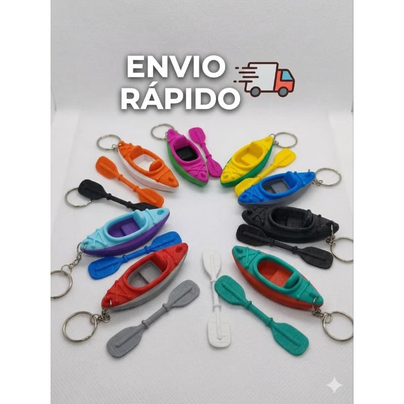 Mini Caiaque Chaveiro Com Remo Presente Criativo Para Canoagem E Pesca