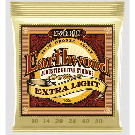 Encordoamento Violão Ernie Ball 2006 .010 Aço Extra Light