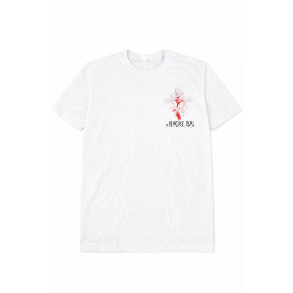 Blusas brancas simples crista,blusa cruz no peito ,blusa unisex,camisetas branca ,