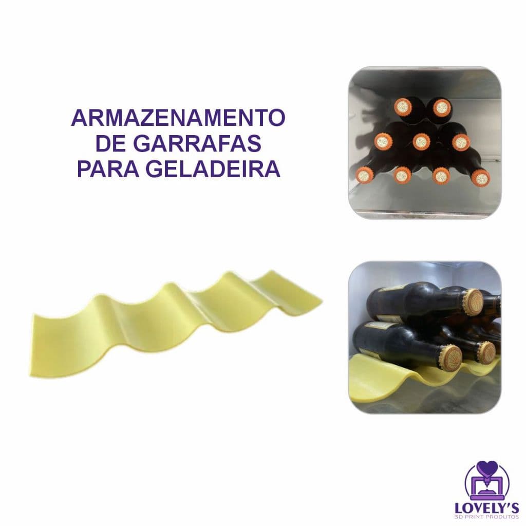 Suporte Organizador de Garrafas e Latas para Geladeira e Armários