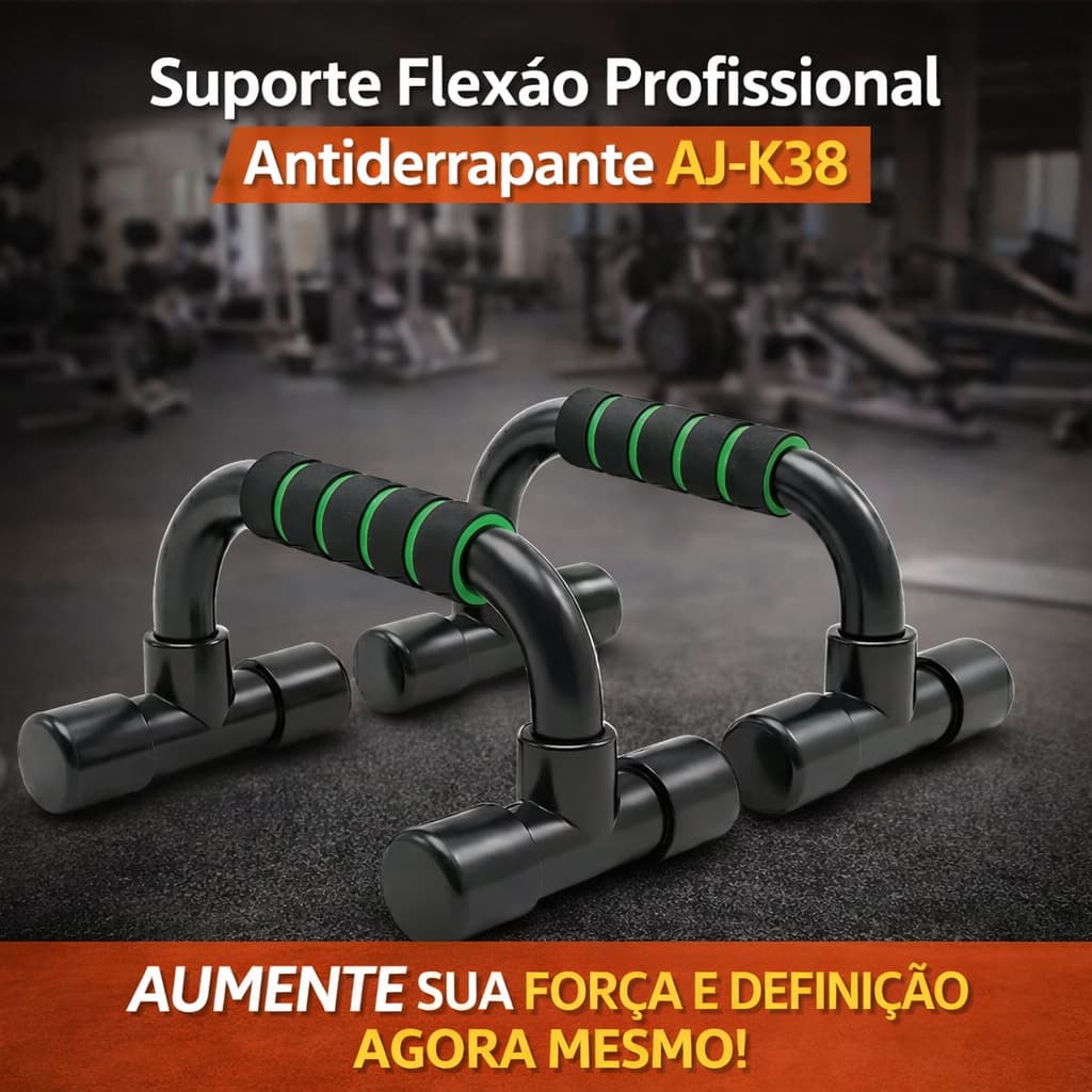 Suporte Flexão Profissional Antiderrapante Ergonômico Push Up Alta Performance Casa Academia Fitness