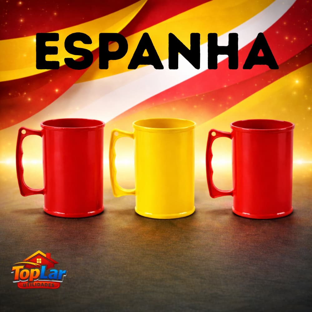 Kit 30 caneca de Chopp COPA DO MUNDO Espanha acrílica