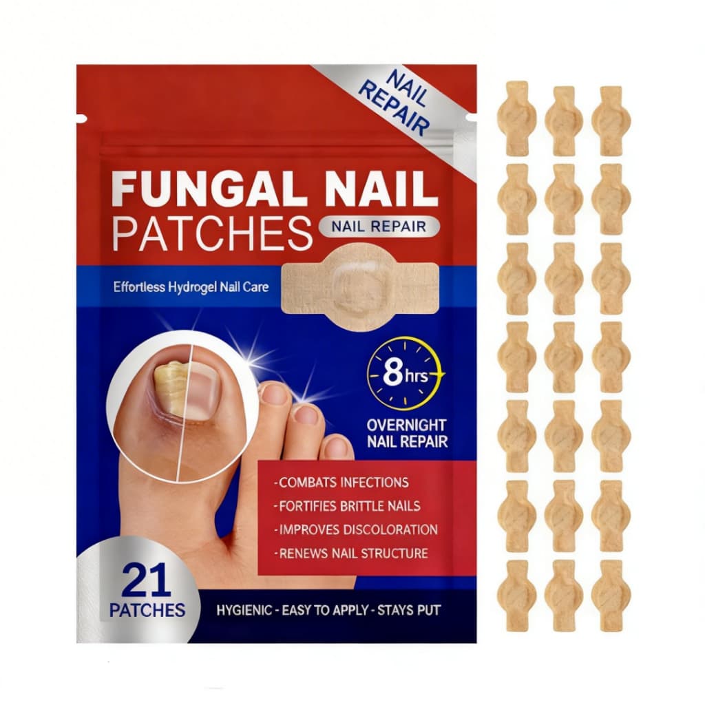 21/32 Peças de Adesivos para Reparação de Unhas, Para Infecção Fúngica Unhas Danificadas, Mãos e Pés