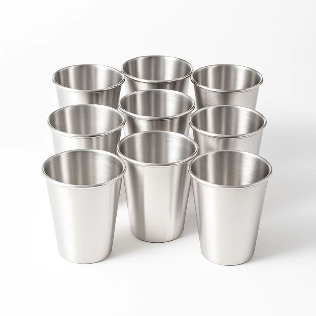 Kit Copos de Alumínio 300ml – Resistente, Leve e Super Promoção