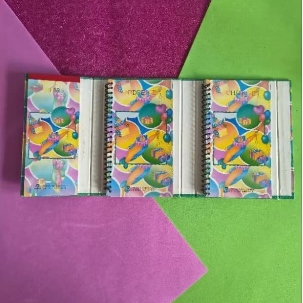 Agenda telefônica anos 90 - Planner e bloco de anotações - Estampa de palhaço um clássico raro vintage do ano 1993