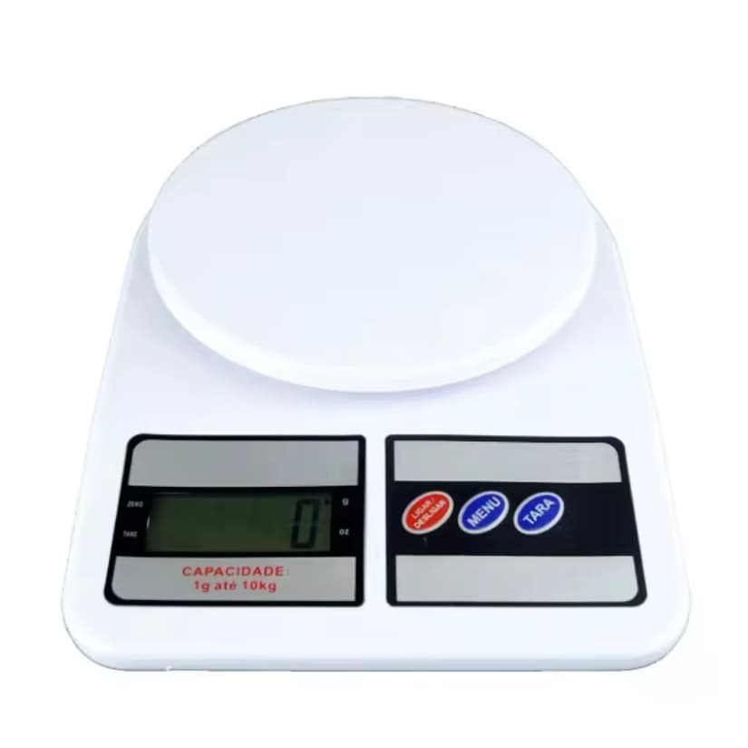 Balança Digital Cozinha 10kg Precisão Função Tara Visor LCD Dieta Confeitaria Receitas Gramas