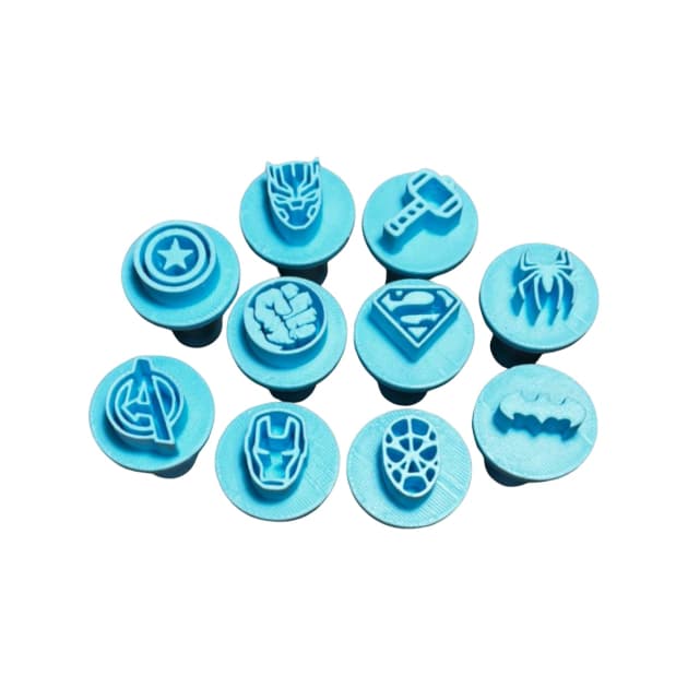 Carimbo Heróis para Brigadeiro | Marcador Doces, Biscoito e Massinha Tema Super-Heróis Infantil