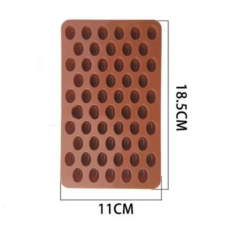 Forma Molde Silicone Grão De Café Para Chocolate Doces Balas