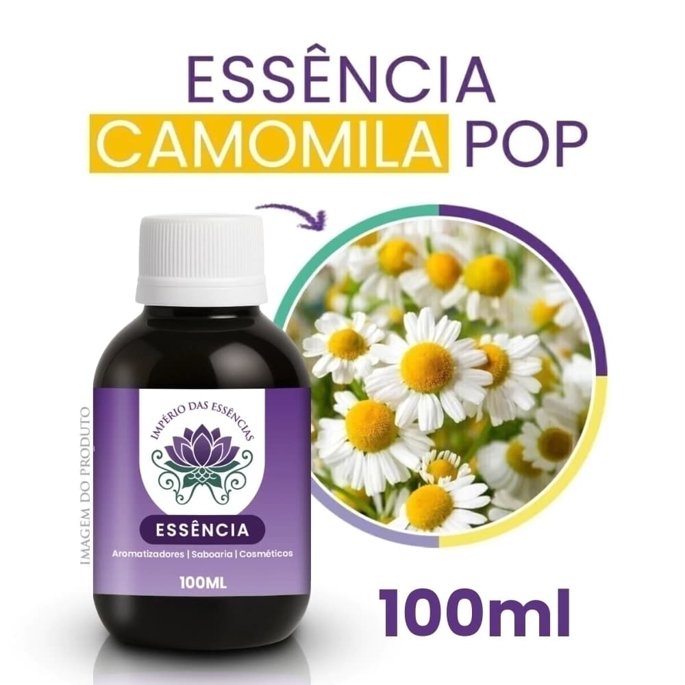 Essência Camomila POP Concentrada para Aromatizadores e Cosméticos 100ml