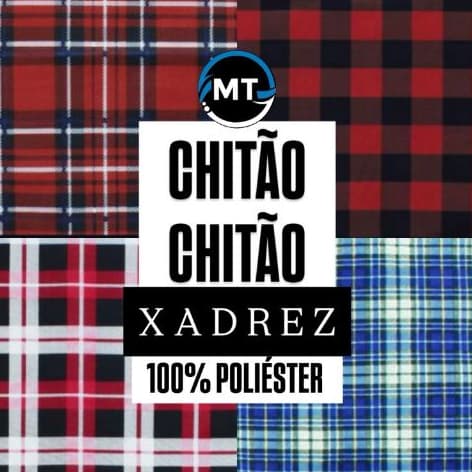 3 Metros Tecido Chitao Xadrez ( 3M X 1,50 Mts Largura
