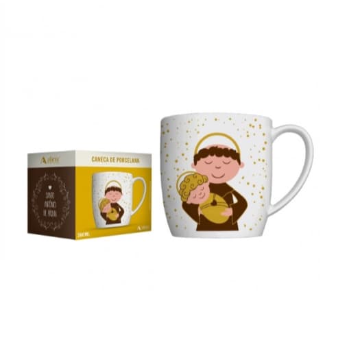 Caneca De Cerâmica Santo Antônio Santo Casamenteiro 360ml