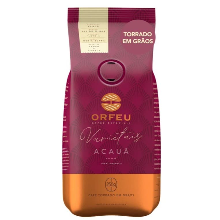 Café Orfeu Torrado Em Grãos Linha Varietais Acauã 250g