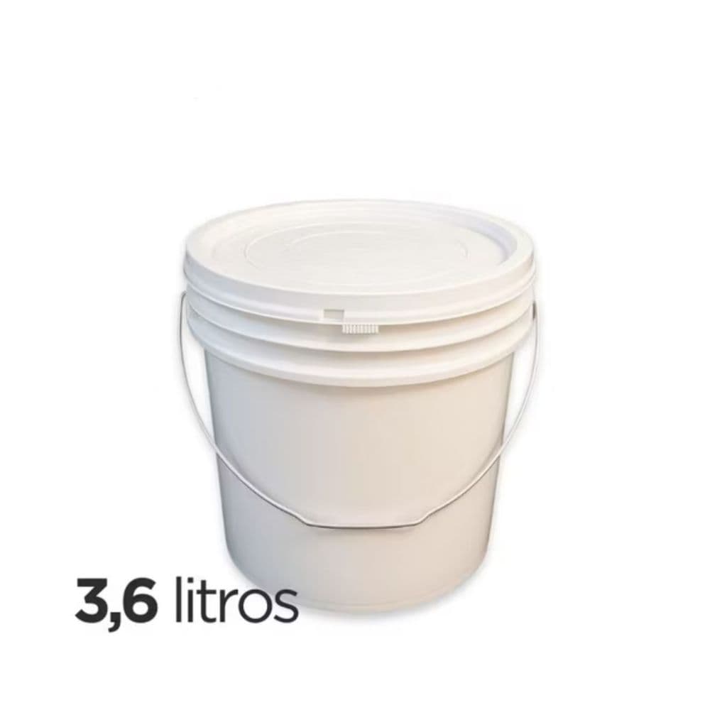 Pote Balde Plástico 3,6L Tampa Vedada | Ideal para Alimentos | Alta Qualidade