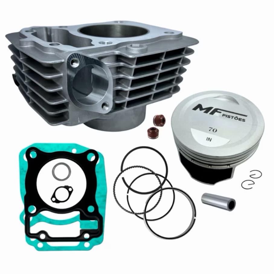 Kit 70mm Titan 150 Pistão 70mm Pino 14 ou 15mm Gasolina