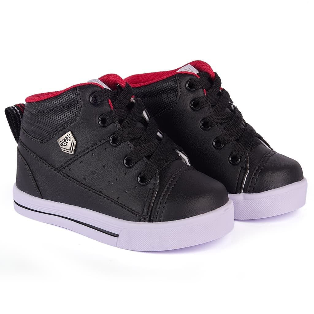 Tênis Infantil Menino Casual Cano Alto Abotinado Super Confortável Antiderrapante 20 ao 27 Promoção
