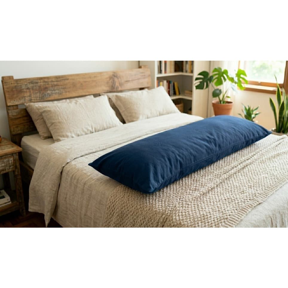 JL Casa Fronha de xuxão 1,40m x 50cm com zíper tecido premium macio