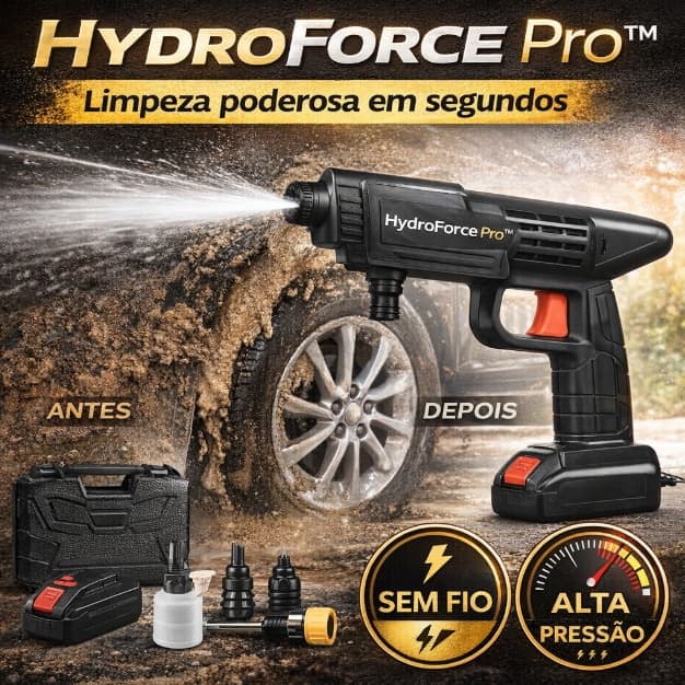 Pistola Lava Jato Portátil Recarregável Bateria Integrada 8 Peças