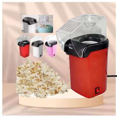 Pipoqueira Elétrica Popcorn Maker 220V Pipoca Sem Óleo Cor Vermelha