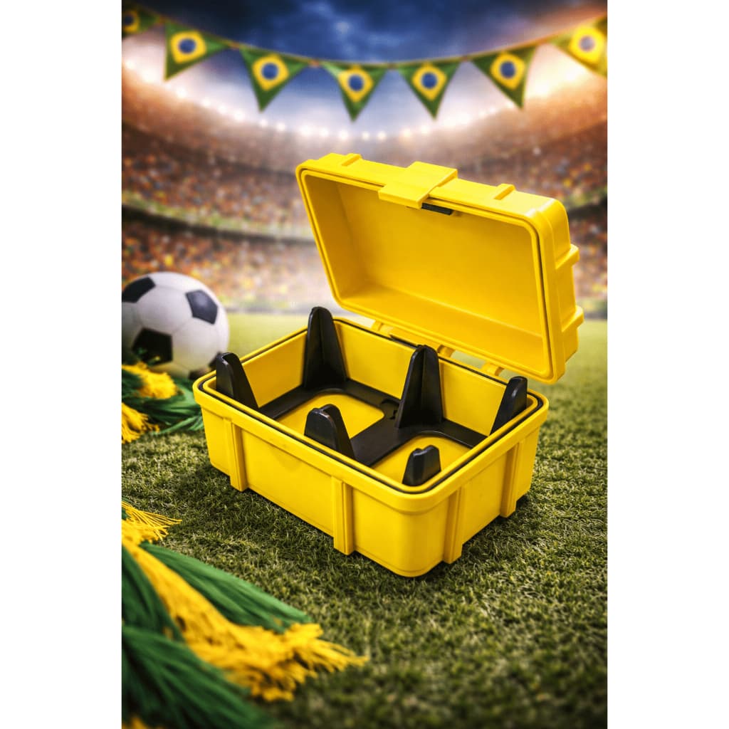 Caixa Organizadora Figurinhas Copa 2026 FIFA Porta Cards Estojo Colecionador com Divisórias | Case Álbum Copa do Mundo