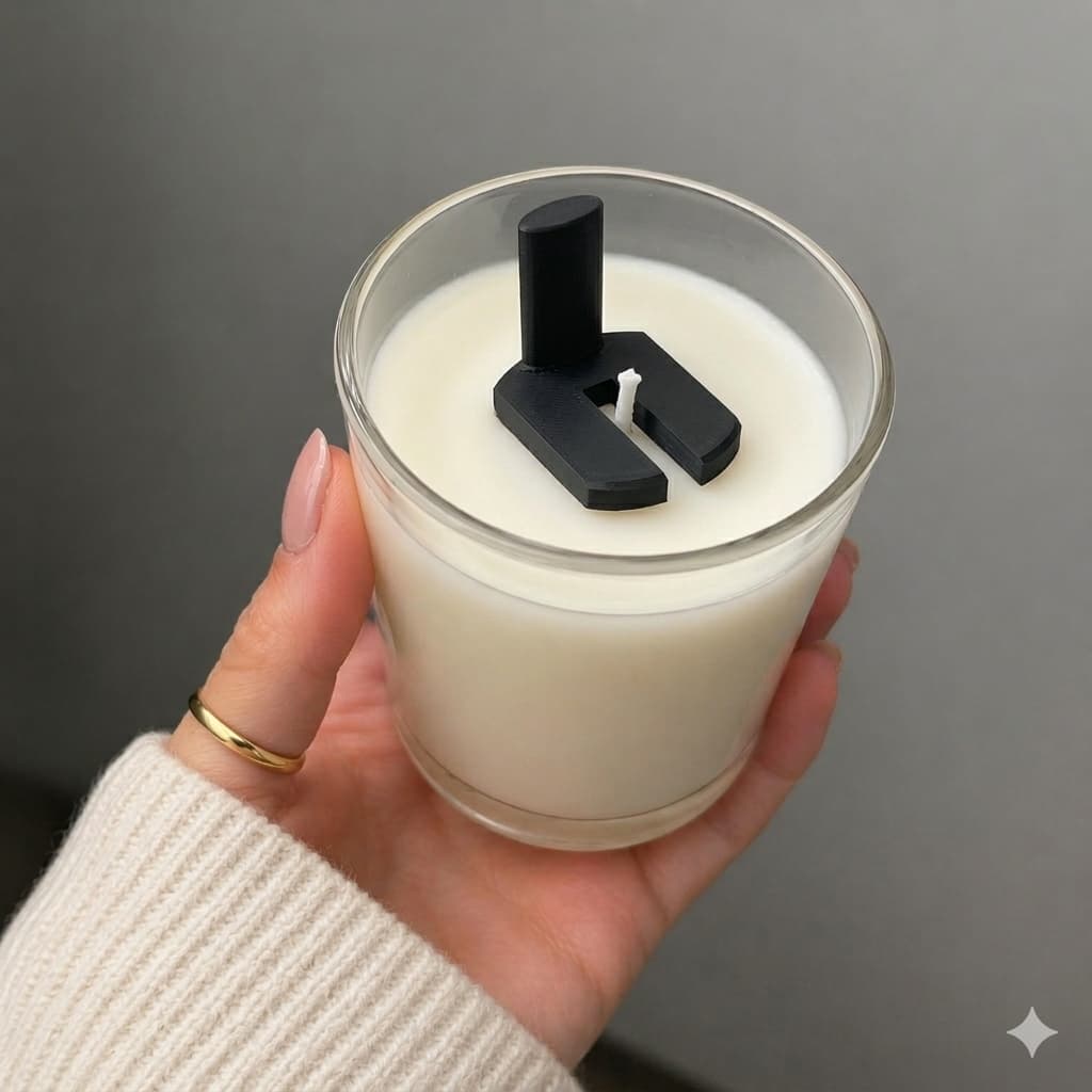 Gabarito Cortador de Pavio de Vela 5mm - Guia de Corte Velas Aromáticas