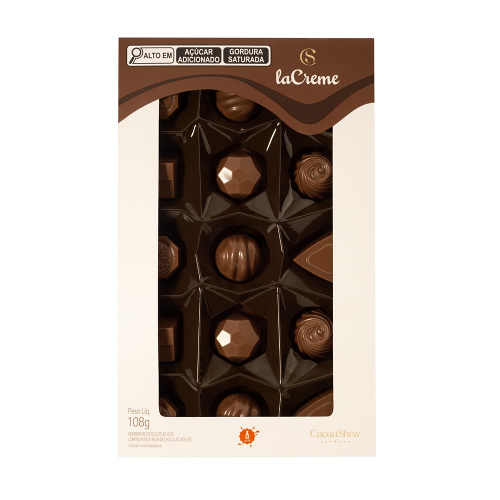 Caixa Mini Show laCreme 108g Ao leite