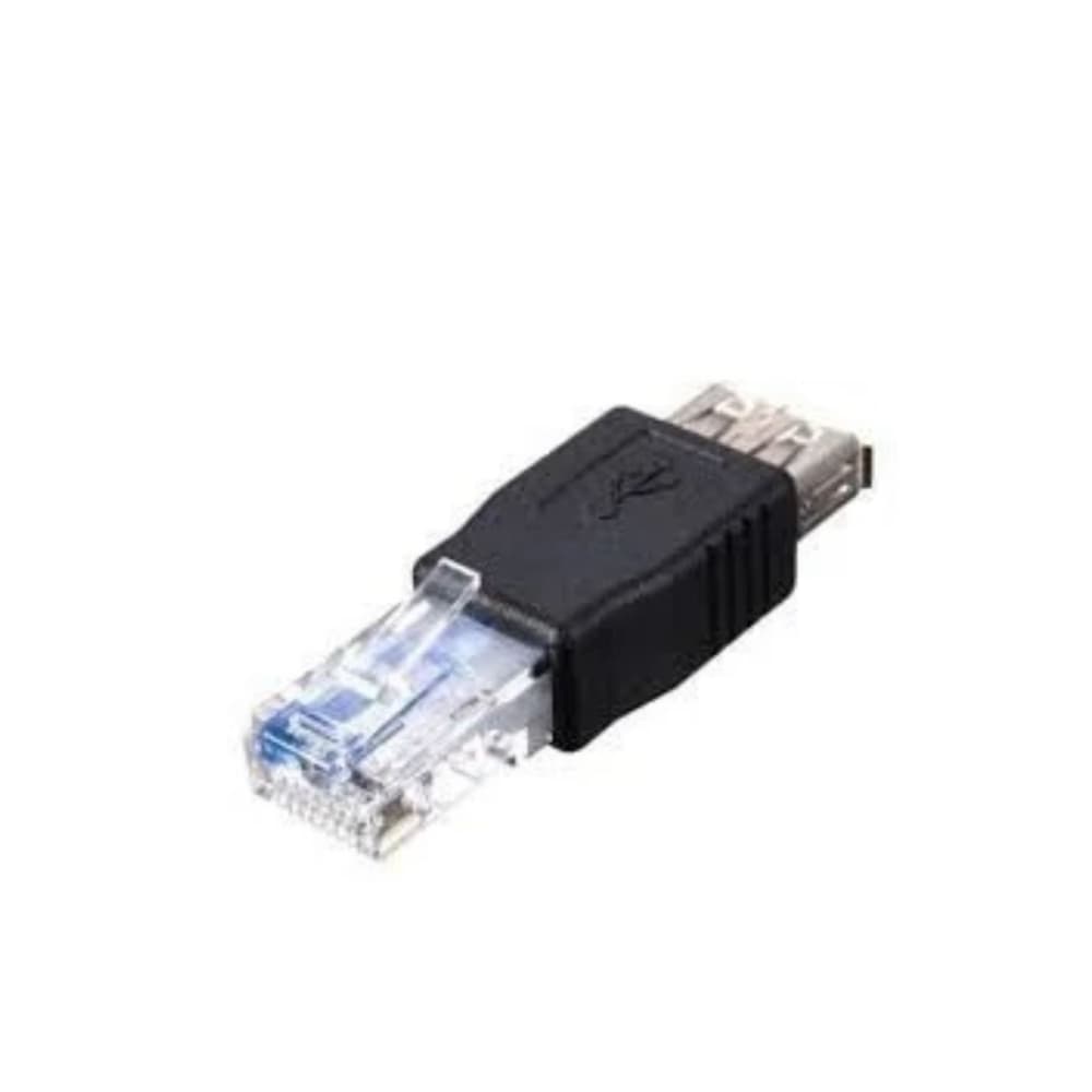 Conector Usb A Fêmea X Rede Rj45 Macho Internet Novo