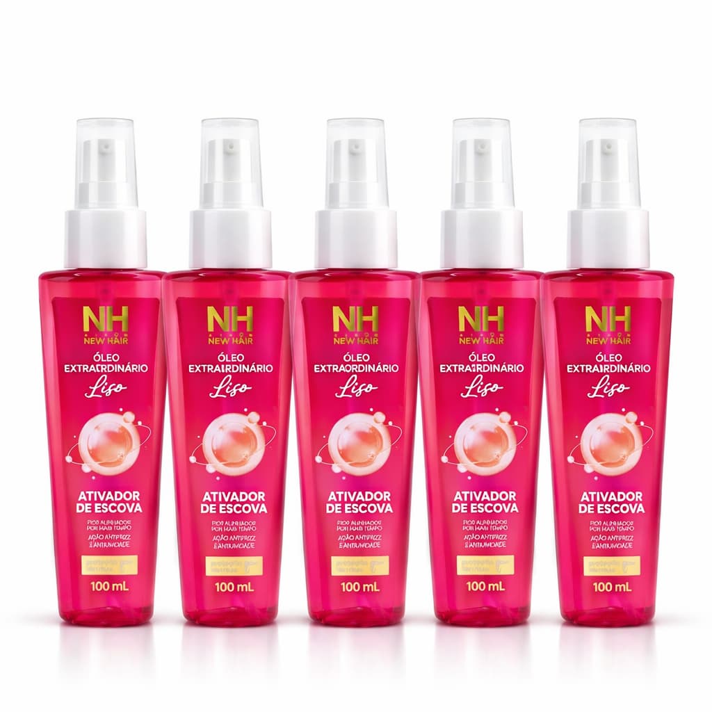 Kits Óleo Extraordinário NH New Hair Liso  Ativador de Escova 100ml